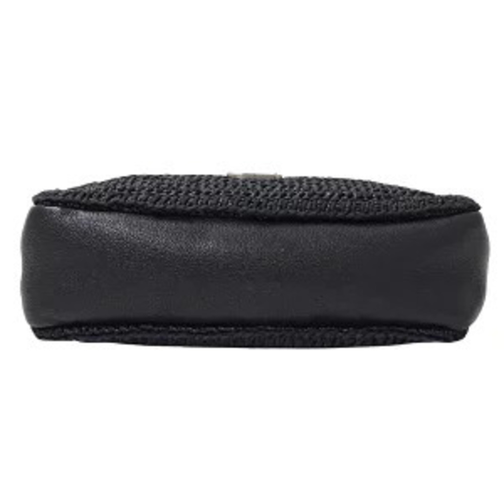 Saint Laurent Bag Shoulder Lou Camera Raffia Black Tassel Fringe Crossbody - Picture 3 of 8